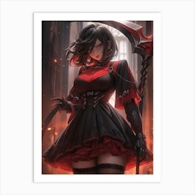 Gothic Girl Art Print