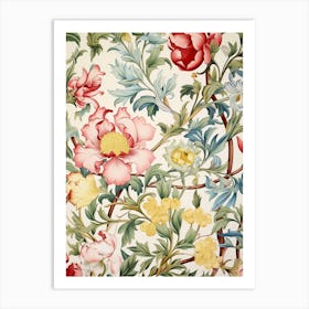 William Morris Floral Wallpaper 1 Art Print