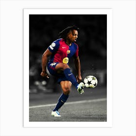 Jules Kounde Of Fc Barcelona Art Print