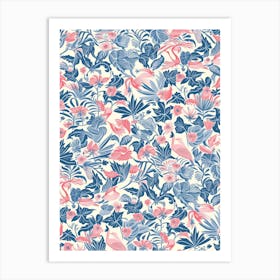 Floral Charm London Fabrics Floral Pattern 1 Art Print