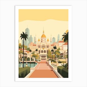 Brunei Travel Illustration Art Print