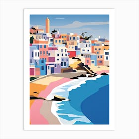 Bondi Beach, Australia, Bold Outlines 3 Art Print