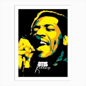 Otis Redding American SInger Legend in Pop Art Illustration Art Print