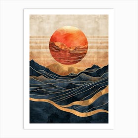 Sunset Canvas Print 3 Art Print