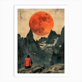 Red Moon Art Print