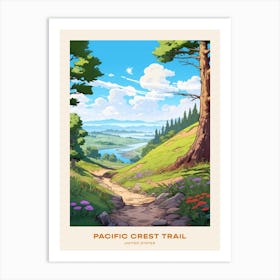 Pacific Crest Trail Usa Hike Poster Art Print