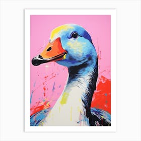 Andy Warhol Style Bird Goose 1 Art Print