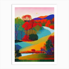 Jim Corbett National Park1 India Abstract Colourful Art Print