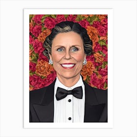 Frances Mcdormand Illustration Movies Art Print