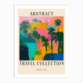 Abstract Travel Collection Poster Mumbai India 2 Art Print