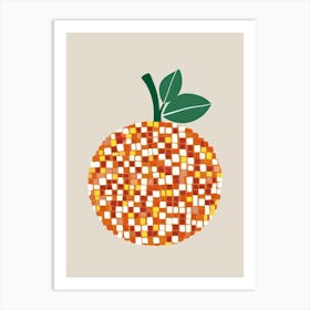 Orange Mosaic Art Print