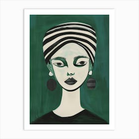 Woman With A Turban Art Print