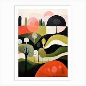 Pastoral Abstract Minimalist 9 Art Print