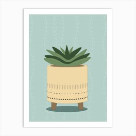 Potted Succulent Poster