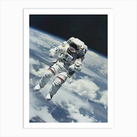 Astronaut In Space 1 Art Print