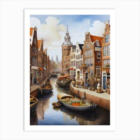 Amsterdam Canals Art Print