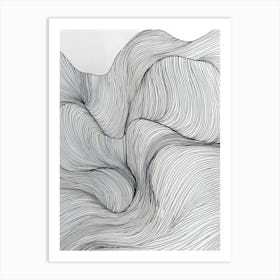 Wavy Lines Art Print