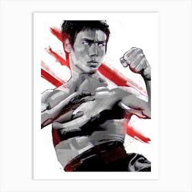 Bruce Lee V Art Print