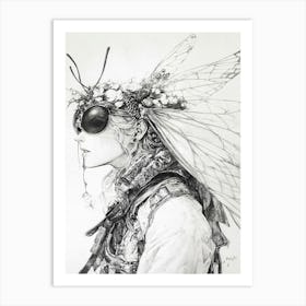 'Flying Woman' Art Print