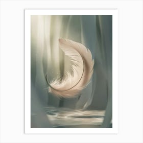 Feather In The Wind Art Print