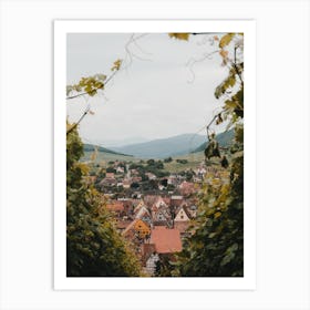 Village in the vineyards Alsace |Colmar |  France  Art Print