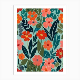 Floral Pattern 1 Art Print