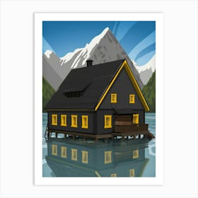 House On The Lake 2 Art Print