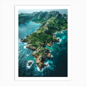 Aerial View Of The Island Art Print