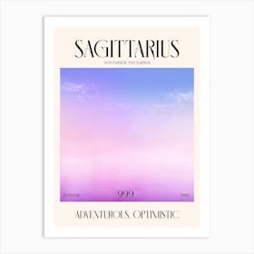Sagittarius 2 Zodiac Sign Art Print