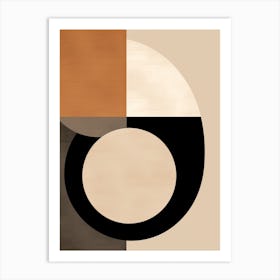 Geometric Bauhaus Reverie: Abstract Elegance Art Print