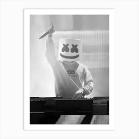 Marshmello 2019 Iheartradio Music Festival And Daytime Stage Art Print