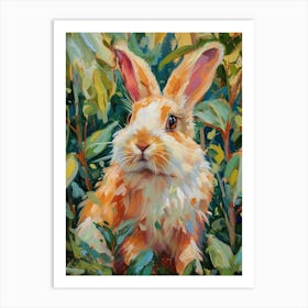 Chinchilla Rabbit Painting 3 Art Print