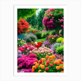 Colorful Garden Art Print