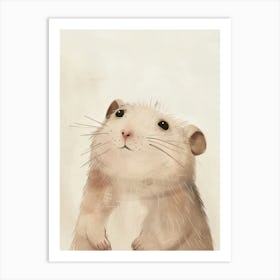 Charming Nursery Kids Animals Hamster 2 Art Print