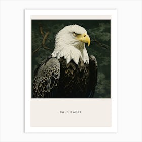 Ohara Koson Inspired Bird Painting Bald Eagle 4 Poster Art Print