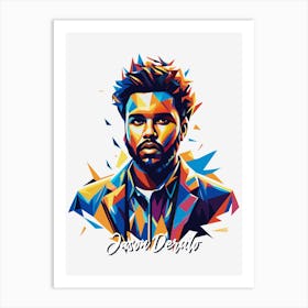 Jason Derulo 02 Portrait Music Icon Style WPAP Pop Art Art Print