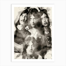 Led Zeppelin Musical Watercolor Art Print