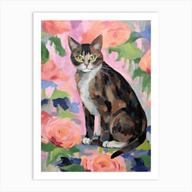 A Singapura Cat Painting, Impressionist Painting 3 Art Print
