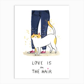 Love Is In The Hair Art Print