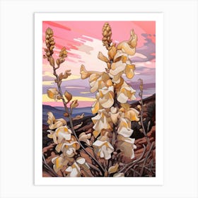 Snapdragon 2 Flower Painting Art Print