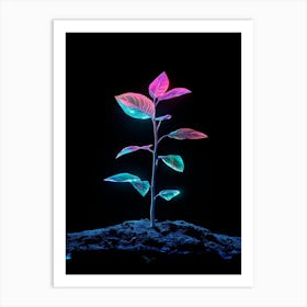 Neon Plant 41 Art Print