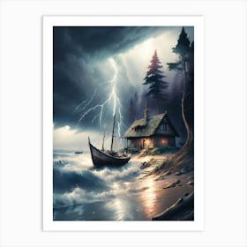 Stormy Sea Art Print