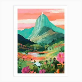 Sri Lanka Ella Mountain Painting Travel Art Print
