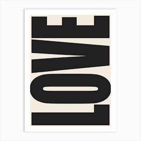 Love - Black Art Print