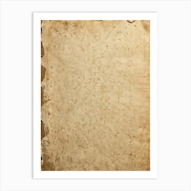 Antique Paper Exhibiting A Rustic Pattern Aged Sepia Tones With Gentle Creases And Worn Edges Hint Art Print