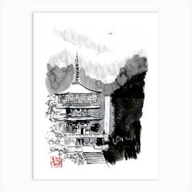Pagoda And Fall Art Print
