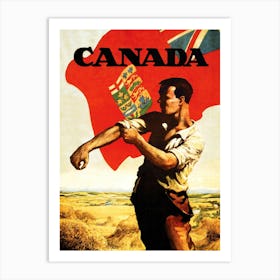 Canadian Muscles, WW2 Poster Art Print