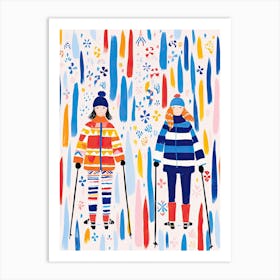 Val D Isere   France, Ski Resort Illustration 1 Art Print