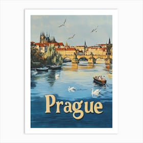 Aihrgdesign A Mid Century Modern Travel Poster For Prague Sho Fbf0d672 437f 4d8d 93a3 63e640fd8337 1 Art Print