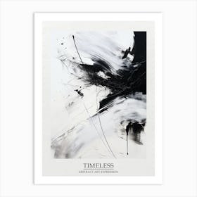 Timeless Reverie Abstract Black And White 1 Poster Art Print